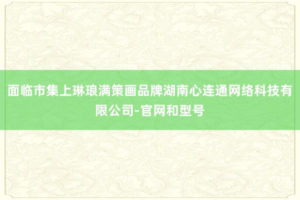 面临市集上琳琅满策画品牌湖南心连通网络科技有限公司-官网和型号